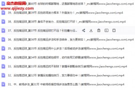 羽毛球視頻教程合集李宇軒黃廣益羽毛球雙打反手網前吊球步伐教學視頻教程百度網盤下載學習